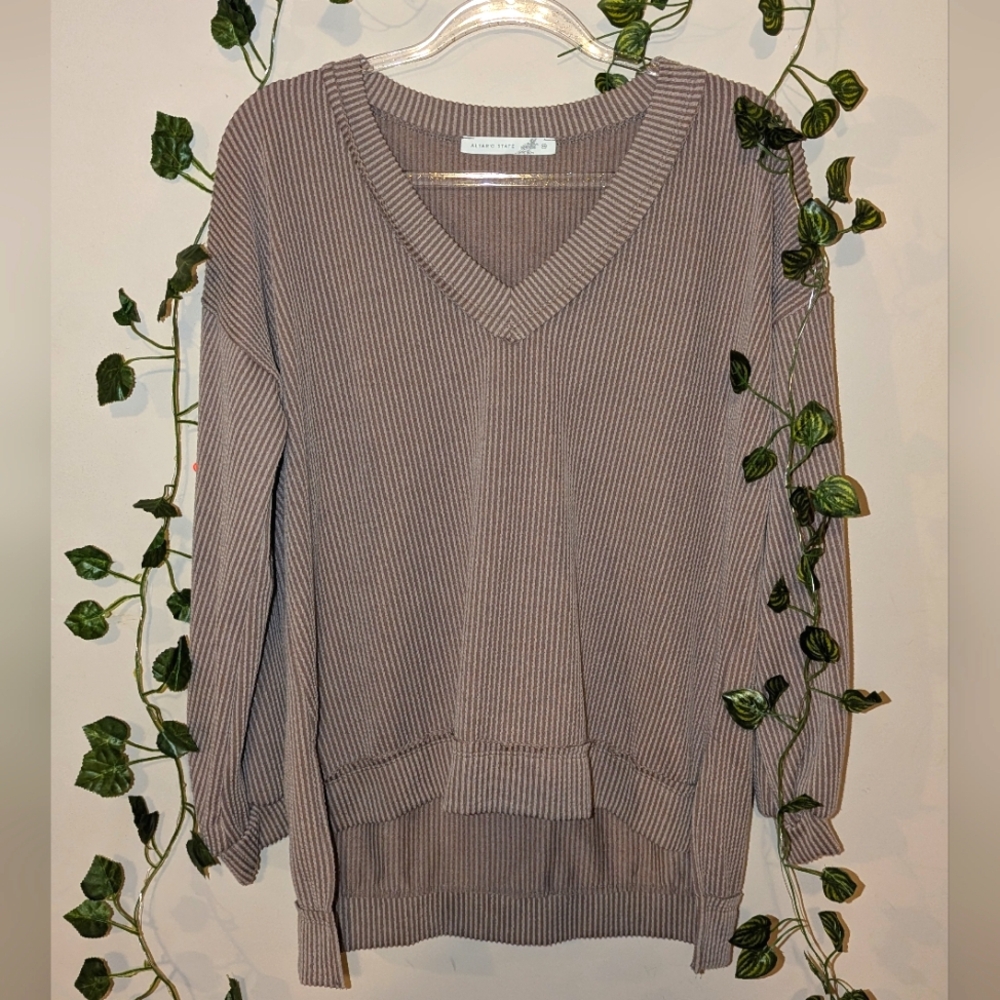 Altar'd State Ribbed Tunic Top X-Small